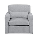  Manufacturer Color_Grey -- Pompano 9630GY-1SW Swivel Chair IMAGE 1