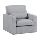  Manufacturer Color_Grey -- Pompano 9630GY-1SW Swivel Chair IMAGE 2