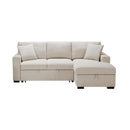  Homelegance Pompano 9630BE*22LRC Sectional with Right Chaise, Pull-out Bed, Hidden Storage and Shelves, Charging Ports IMAGE 1
