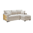  Homelegance Pompano 9630BE*22LRC Sectional with Right Chaise, Pull-out Bed, Hidden Storage and Shelves, Charging Ports IMAGE 2