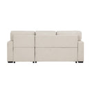  Homelegance Pompano 9630BE*22LRC Sectional with Right Chaise, Pull-out Bed, Hidden Storage and Shelves, Charging Ports IMAGE 5