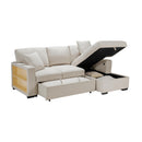  Homelegance Pompano 9630BE*22LRC Sectional with Right Chaise, Pull-out Bed, Hidden Storage and Shelves, Charging Ports IMAGE 8