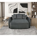  Manufacturer Color_Dark grey -- Homelegance Tomball Fabric Chaise IMAGE 10
