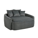  Manufacturer Color_Dark grey -- Homelegance Tomball Fabric Chaise IMAGE 2