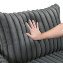 Manufacturer Color_Dark grey -- Homelegance Tomball Fabric Chaise IMAGE 7