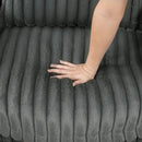  Manufacturer Color_Dark grey -- Homelegance Tomball Fabric Chaise IMAGE 8