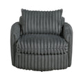  Manufacturer Color_Dark grey -- Homelegance Tomball Swivel Fabric Chair IMAGE 1