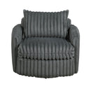  Manufacturer Color_Dark grey -- Homelegance Tomball Swivel Fabric Chair IMAGE 1