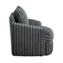  Manufacturer Color_Dark grey -- Homelegance Tomball Swivel Fabric Chair IMAGE 3