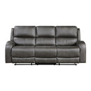  Manufacturer Color_Grey -- Pagosa 9601GY-3 Double Reclining Sofa IMAGE 1