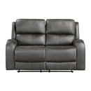 Manufacturer Color_Grey -- Pagosa 9601GY-2 Double Reclining Love Seat IMAGE 1