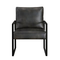  Manufacturer Color_Dark Grey -- Homelegance Trent Stationary Leather Look Accent Chair IMAGE 1