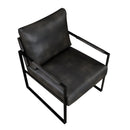  Manufacturer Color_Dark Grey -- Homelegance Trent Stationary Leather Look Accent Chair IMAGE 3