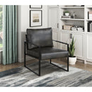  Manufacturer Color_Dark Grey -- Homelegance Trent Stationary Leather Look Accent Chair IMAGE 9