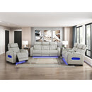  Manufacturer Color_Taupe -- Homelegance Fairway Power Reclining Leather Look Sofa IMAGE 16