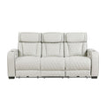  Manufacturer Color_Taupe -- Homelegance Fairway Power Reclining Leather Look Sofa IMAGE 1