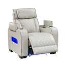  Manufacturer Color_Taupe -- Homelegance Fairway Power Leather Look Recliner IMAGE 10