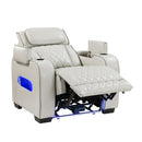  Manufacturer Color_Taupe -- Homelegance Fairway Power Leather Look Recliner IMAGE 11