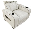  Manufacturer Color_Taupe -- Homelegance Fairway Power Leather Look Recliner IMAGE 12