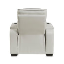  Manufacturer Color_Taupe -- Homelegance Fairway Power Leather Look Recliner IMAGE 5