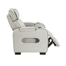  Manufacturer Color_Taupe -- Homelegance Fairway Power Leather Look Recliner IMAGE 8