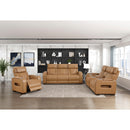  Manufacturer Color_Brown -- Fairway 9516BRW-3PWH Power Sofa with Drop-Down Cup Holders, Wireless Chargers and Charging Ports IMAGE 17