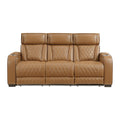  Manufacturer Color_Brown -- Fairway 9516BRW-3PWH Power Sofa with Drop-Down Cup Holders, Wireless Chargers and Charging Ports IMAGE 1