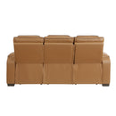  Manufacturer Color_Brown -- Fairway 9516BRW-3PWH Power Sofa with Drop-Down Cup Holders, Wireless Chargers and Charging Ports IMAGE 3