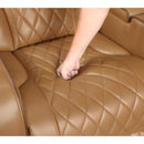  Manufacturer Color_Brown -- Fairway 9516BRW-2PWH Power Loveseat with Console, Cup holders, Charging Ports and LED lighting IMAGE 13
