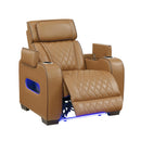  Manufacturer Color_Brown -- Fairway 9516BRW-1PWH Power Chair with Cup Holders and Storage Arms, Charging Ports and LED lighting IMAGE 10