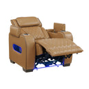  Manufacturer Color_Brown -- Fairway 9516BRW-1PWH Power Chair with Cup Holders and Storage Arms, Charging Ports and LED lighting IMAGE 11