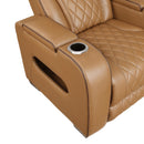  Manufacturer Color_Brown -- Fairway 9516BRW-1PWH Power Chair with Cup Holders and Storage Arms, Charging Ports and LED lighting IMAGE 12