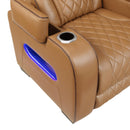  Manufacturer Color_Brown -- Fairway 9516BRW-1PWH Power Chair with Cup Holders and Storage Arms, Charging Ports and LED lighting IMAGE 13