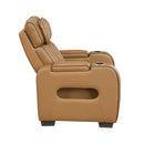  Manufacturer Color_Brown -- Fairway 9516BRW-1PWH Power Chair with Cup Holders and Storage Arms, Charging Ports and LED lighting IMAGE 3