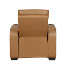  Manufacturer Color_Brown -- Fairway 9516BRW-1PWH Power Chair with Cup Holders and Storage Arms, Charging Ports and LED lighting IMAGE 5