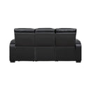  Manufacturer Color_Black -- Fairway 9516BLK-3PWH Power Sofa with Drop-Down Cup Holders, Wireless Chargers and Charging Ports IMAGE 3