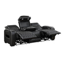  Manufacturer Color_Black -- Fairway 9516BLK-3PWH Power Sofa with Drop-Down Cup Holders, Wireless Chargers and Charging Ports IMAGE 5