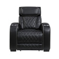  Manufacturer Color_Black -- Fairway 9516BLK-1PWH Power Chair with Cup holders and Storage Arms, Charging Ports and LED lighting IMAGE 1