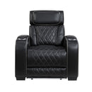  Manufacturer Color_Black -- Fairway 9516BLK-1PWH Power Chair with Cup holders and Storage Arms, Charging Ports and LED lighting IMAGE 1