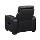  Manufacturer Color_Black -- Fairway 9516BLK-1PWH Power Chair with Cup holders and Storage Arms, Charging Ports and LED lighting IMAGE 4