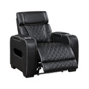  Manufacturer Color_Black -- Fairway 9516BLK-1PWH Power Chair with Cup holders and Storage Arms, Charging Ports and LED lighting IMAGE 6