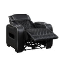  Manufacturer Color_Black -- Fairway 9516BLK-1PWH Power Chair with Cup holders and Storage Arms, Charging Ports and LED lighting IMAGE 7