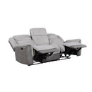  Manufacturer Color_Grey -- Homelegance Harriette Reclining Fabric Sofa IMAGE 4