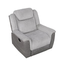  Manufacturer Color_Grey -- Homelegance Harriette Recliner IMAGE 3