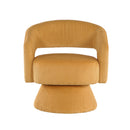  Manufacturer Color_Yellow -- Homelegance Upton Swivel Fabric Chair IMAGE 1
