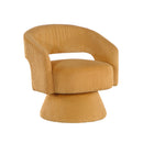  Manufacturer Color_Yellow -- Homelegance Upton Swivel Fabric Chair IMAGE 2