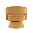  Manufacturer Color_Yellow -- Homelegance Upton Swivel Fabric Chair IMAGE 5