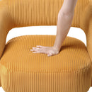  Manufacturer Color_Yellow -- Homelegance Upton Swivel Fabric Chair IMAGE 6