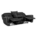  Manufacturer Color_Black Motion Type_Stationary -- Littleton 8516BK-3 Sofa with Center Drop-Down Cup Holders, Storage Pouch, Receptacles and USB Ports IMAGE 5