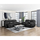 Manufacturer Color_Black -- Littleton 8516BK-2 Double Reclining Love Seat with Center Console, Receptacles and USB Ports IMAGE 6